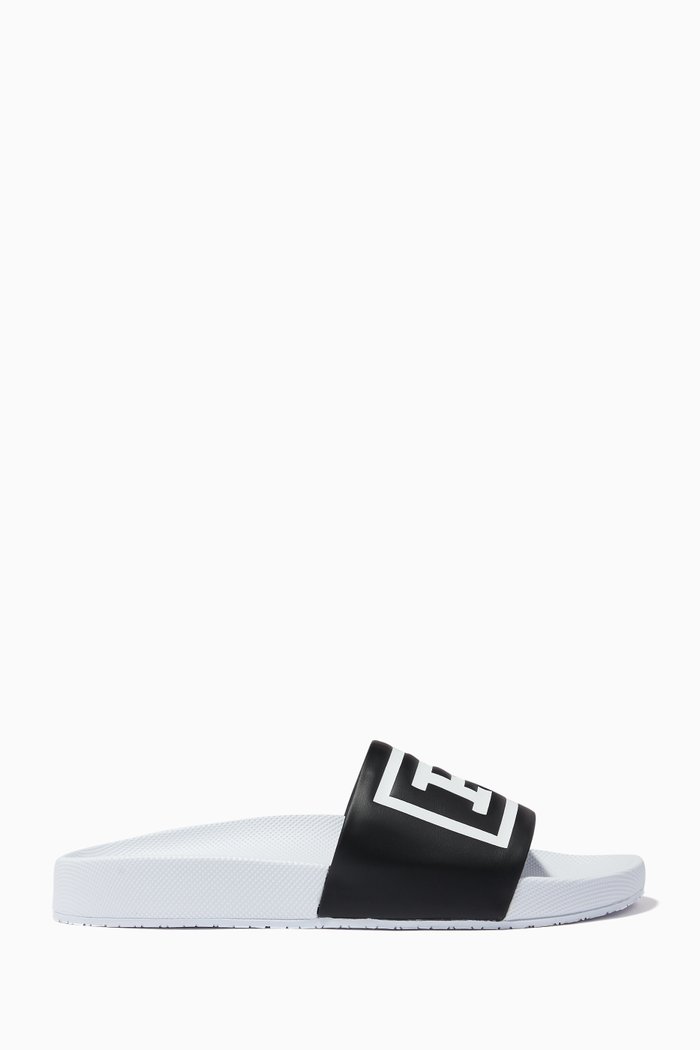 Cayson Polo Slides in Polyurethane, Black