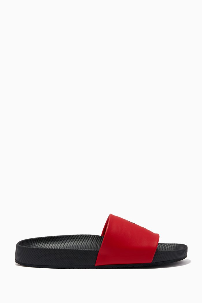 

Cayson Polo Slides in Polyurethane, Red