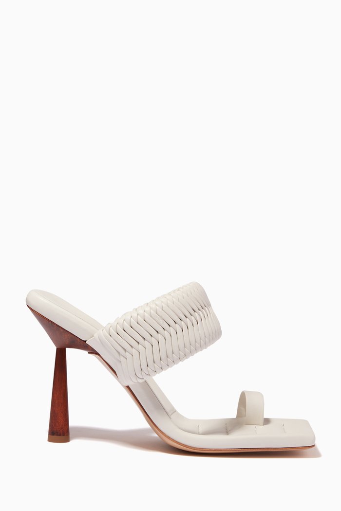 

x RHW Rosie 1 105 Mules in Leather, White