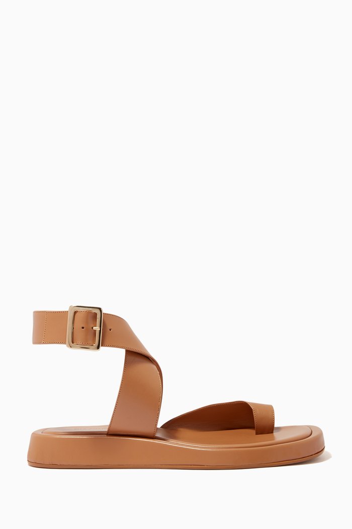 

x RHW Rosie 4 Sandals in Leather, Neutral