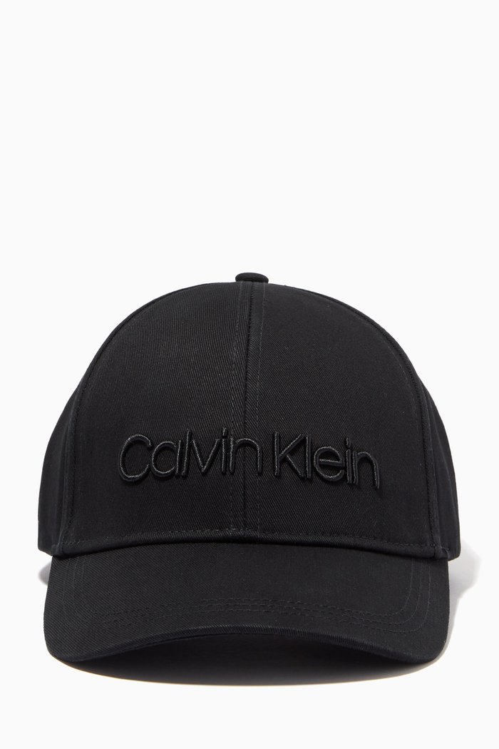 

Embroidered Logo Cap in Cotton Twill, Black