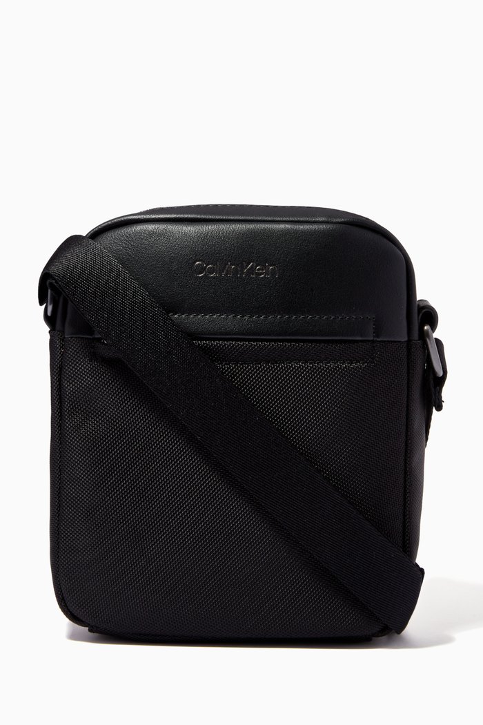 

Crossbody Bag in Canvas, Black