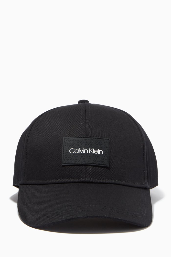 Essential Logo Patch Cap, Black