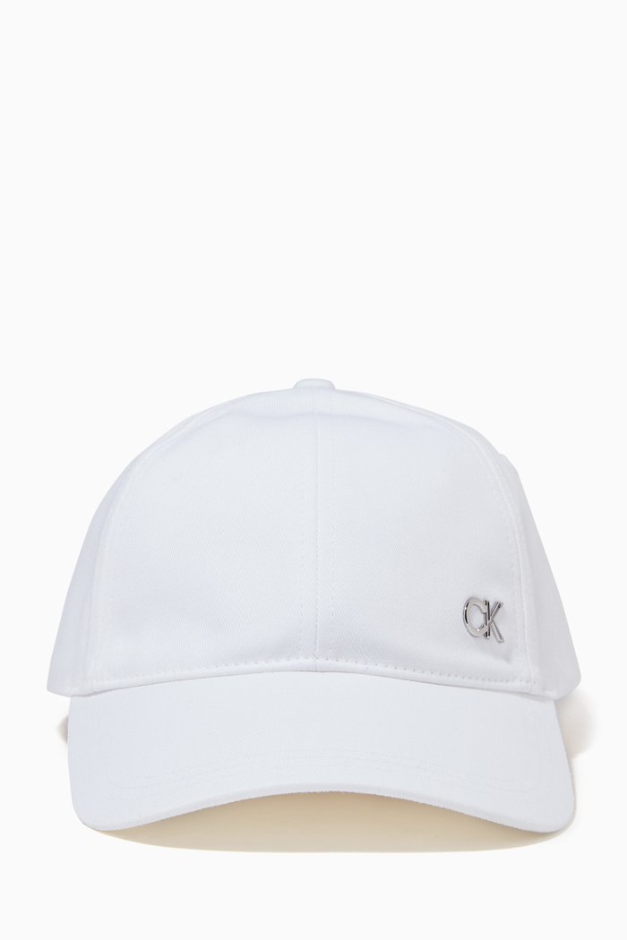 

Logo Cap in Twill, White