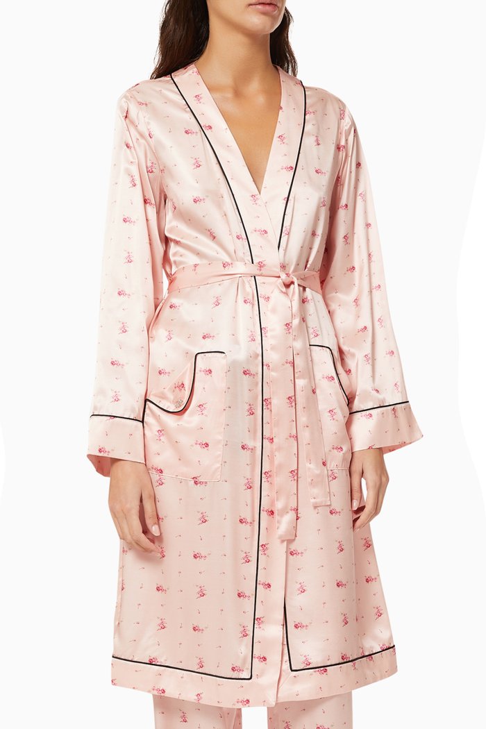 

Ophelia Robe in Silk, Pink