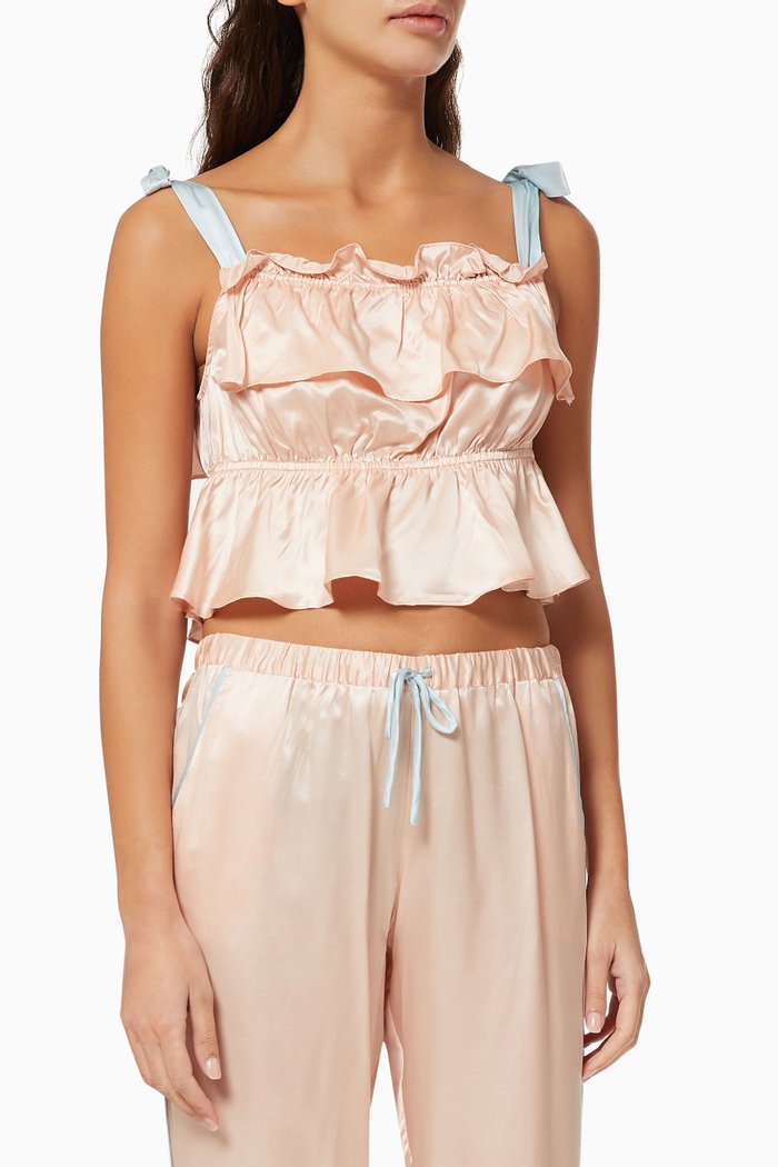 

Cici Blush Top in Silk, Pink