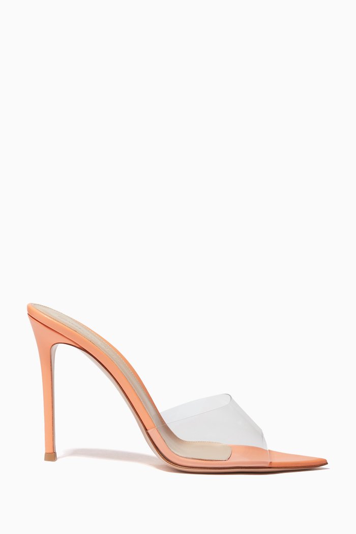 

Elle 105 Mules in Leather, Orange