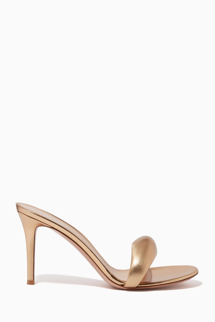 

Bijoux 85 Mules in Metallic Nappa, Gold