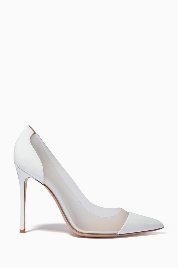 

Plexi 105 Pumps in Patent Leather, White
