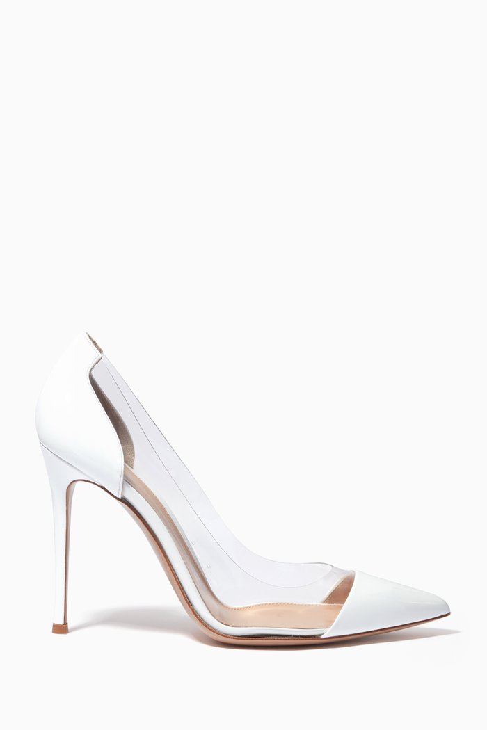 

Plexi 105 Pumps in Patent Leather, White