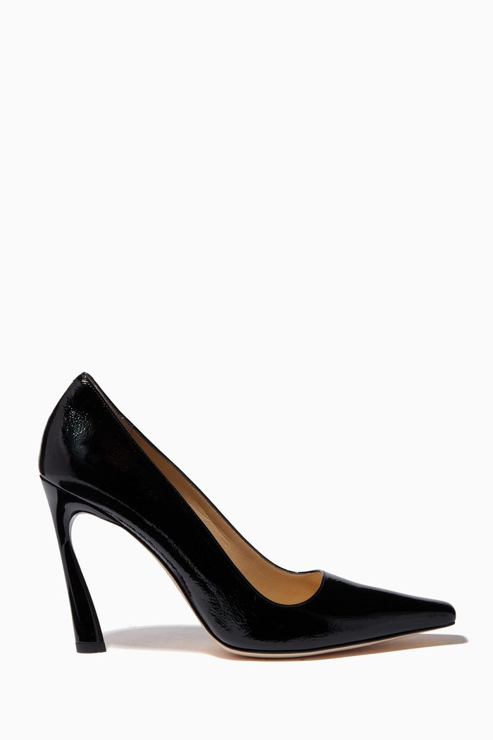 

Brittany 100 Pumps with Angled Heel in Naplack, Black