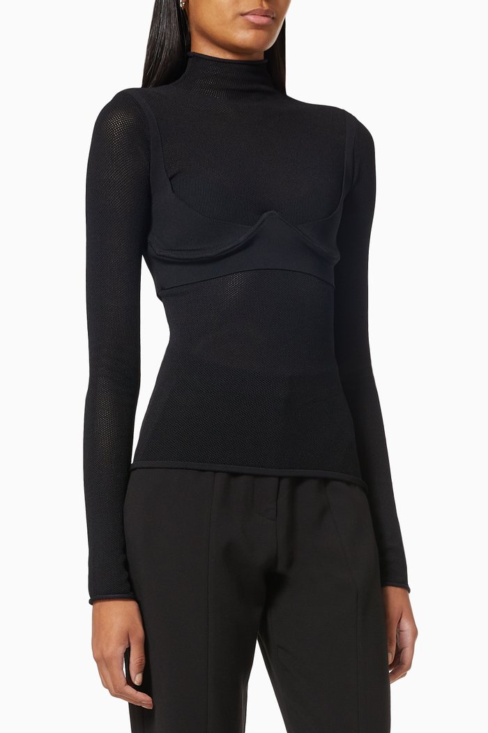 

Moulded Top in Mesh, Black