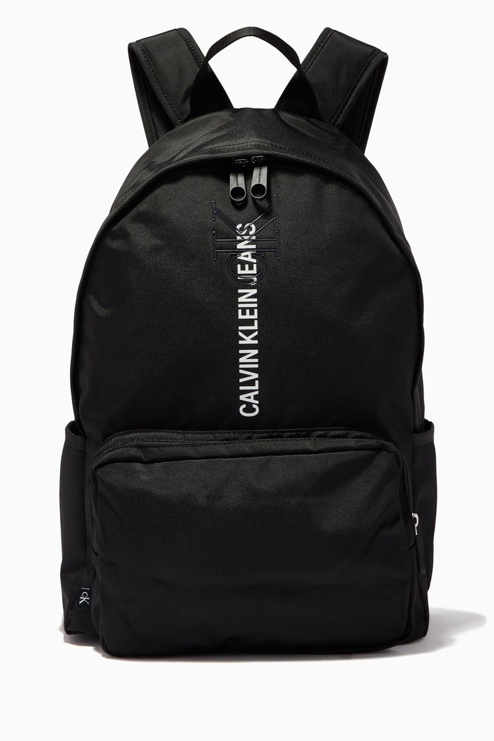 

CK Essentials Campus Backpack in Recycled Canvas, Black