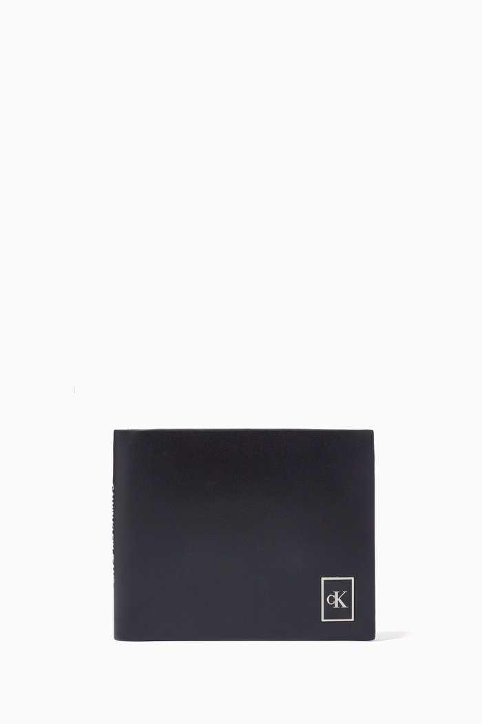 

CK Billfold Wallet in Smooth Leather, Black
