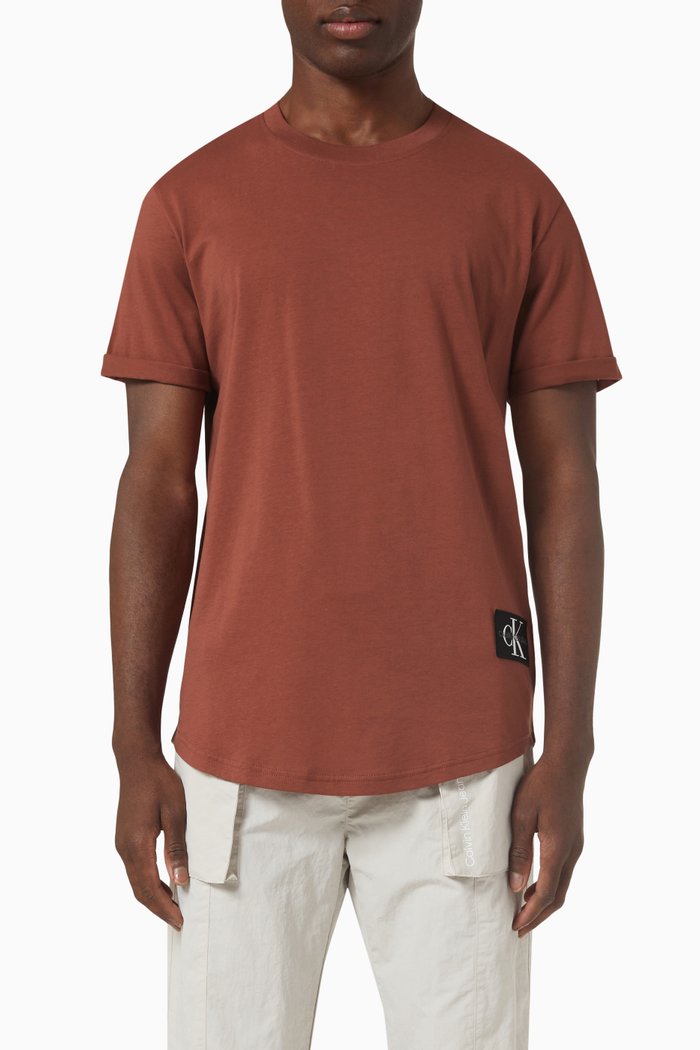 

Badge T-shirt in Organic Jersey, Orange