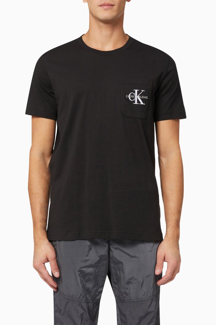 

Pocket Logo T-shirt in Organic Cotton, Black