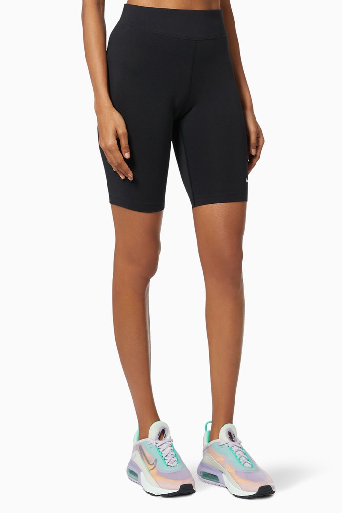 

Sportswear Essential Bike Shorts in Cotton, Black