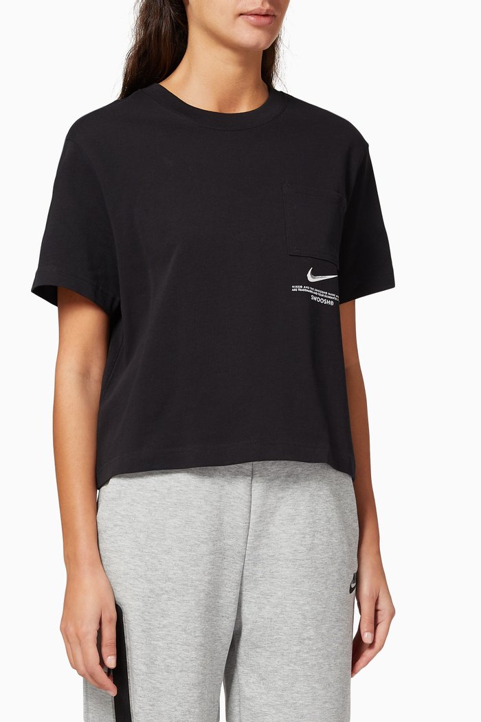 

Sportswear Swoosh Top, Black