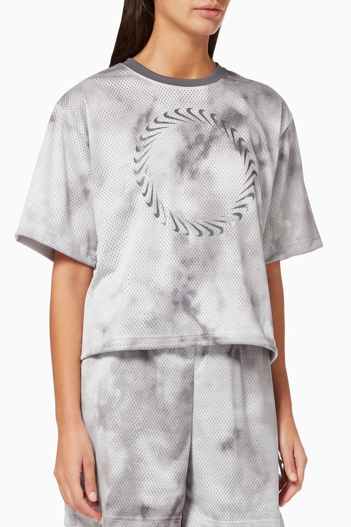 

Sportswear Icon Clash Print Top, Grey