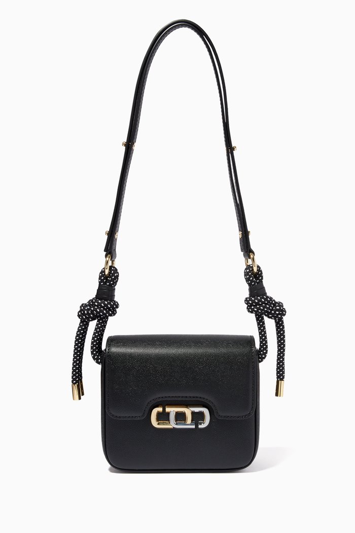 

The J Link Mini Shoulder Bag in Leather, Black