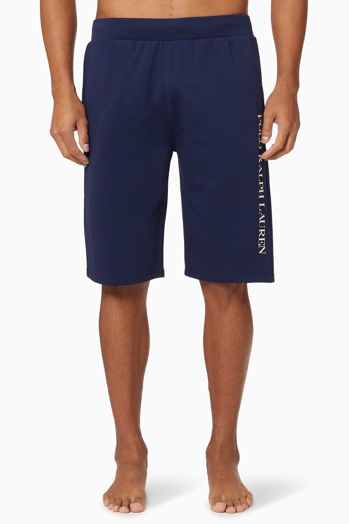

Logo Shorts in Cotton, Blue