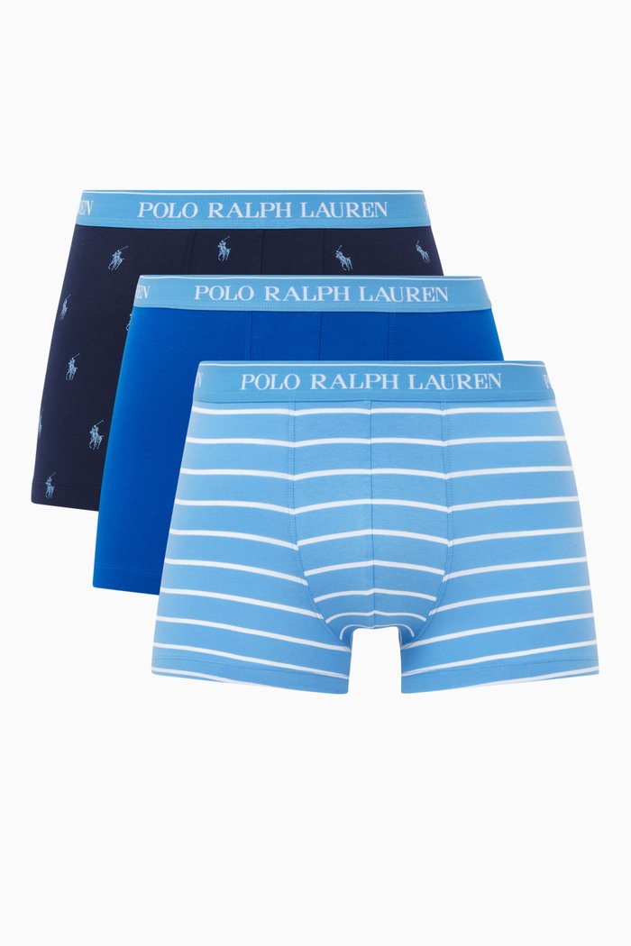 

Classic Stretch Cotton Trunks, Set of 3, Multicolour