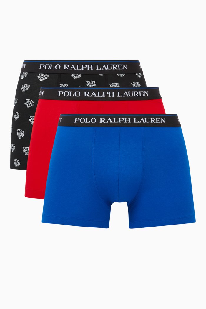 

Classic Stretch Cotton Trunks, Set of 3, Multicolour