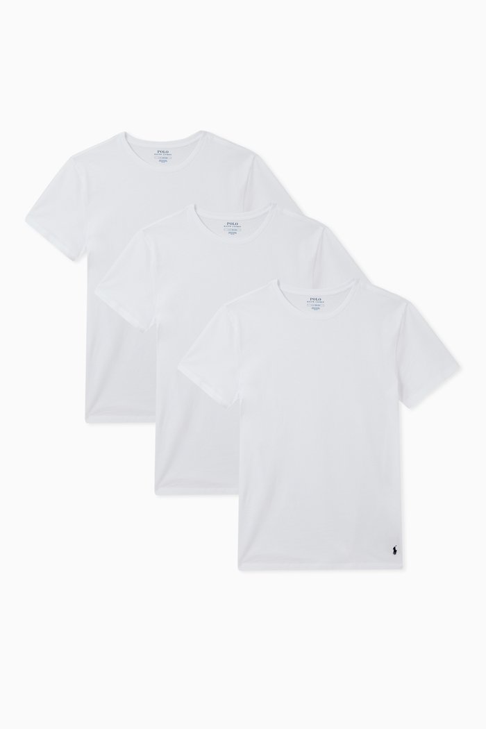 

Logo Jersey Undershirt, Set of 3, White