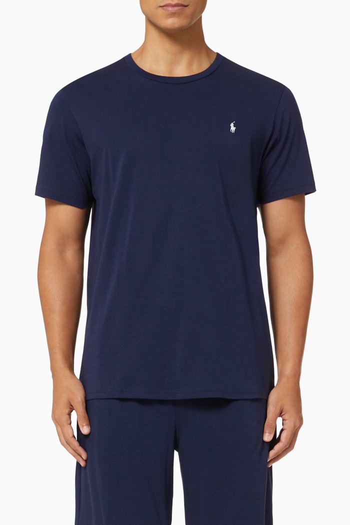 

Logo T-shirt in Cotton, Blue