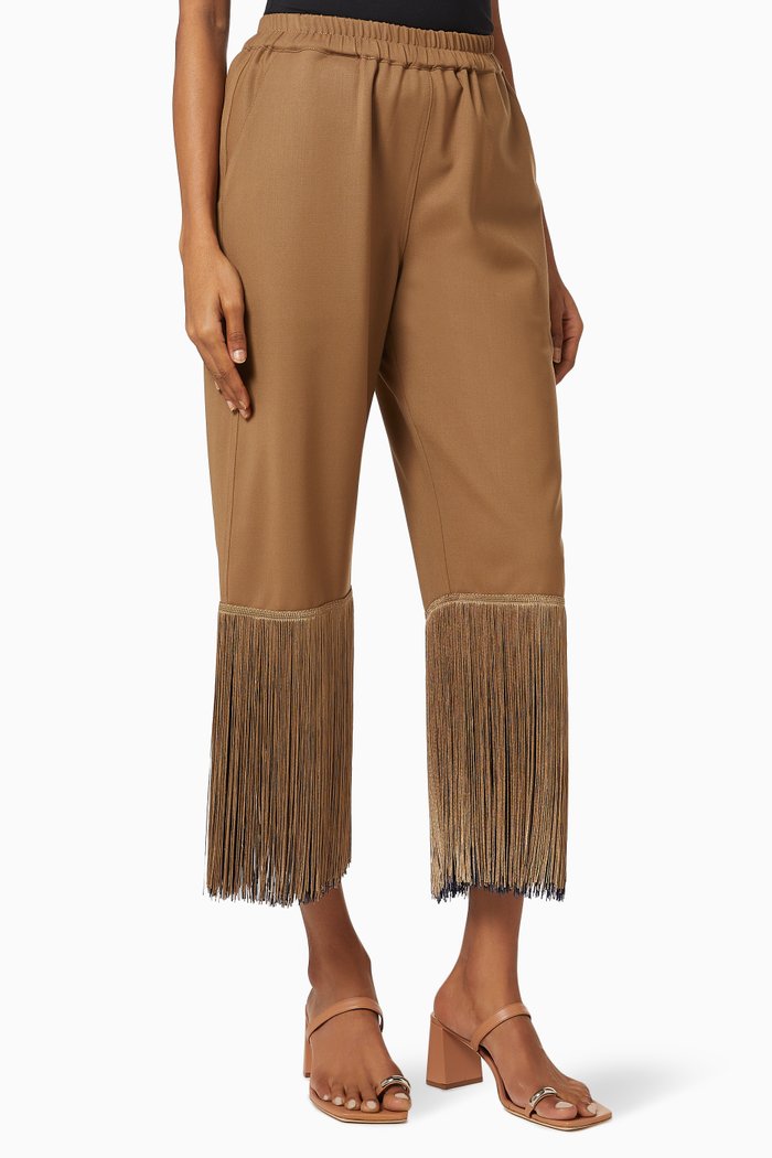 

Reversible Pants with Fringes, Multicolour