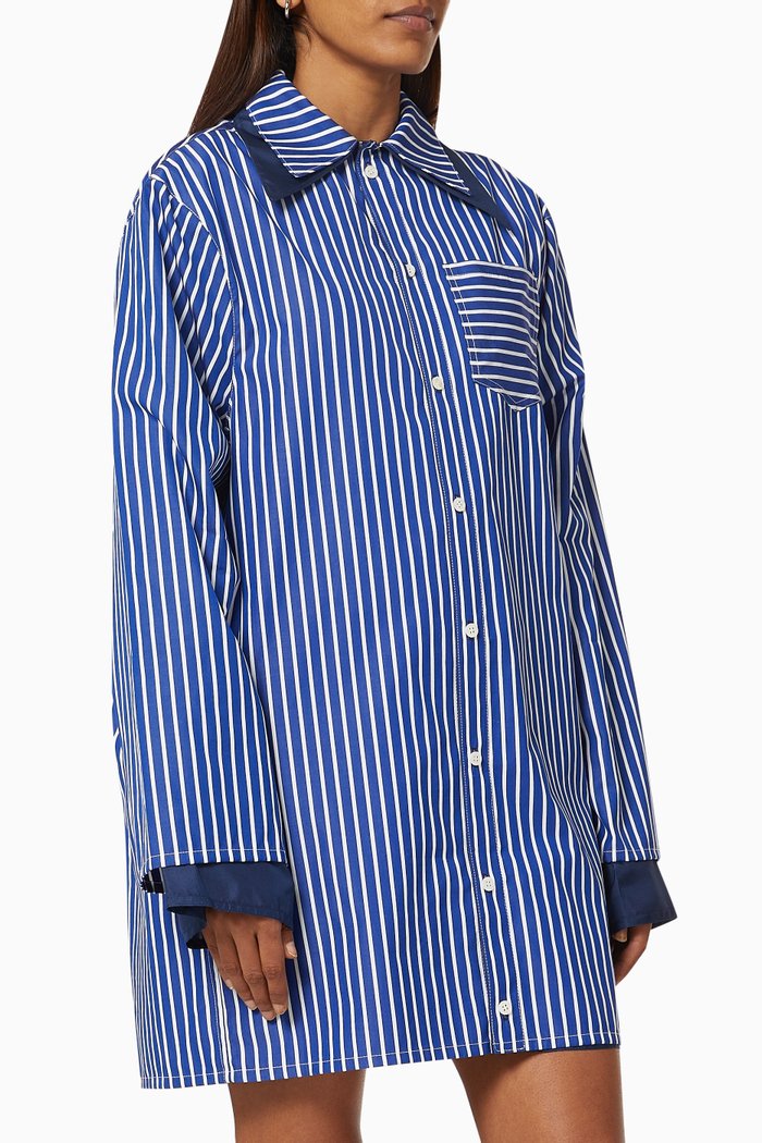 

Reversible Shirt Dress, Blue