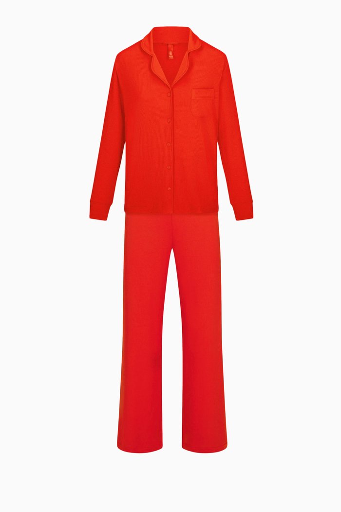 

Rib Sleep Set, Red