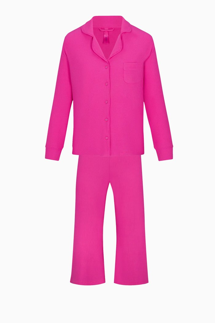 

Rib Sleep Set, Pink