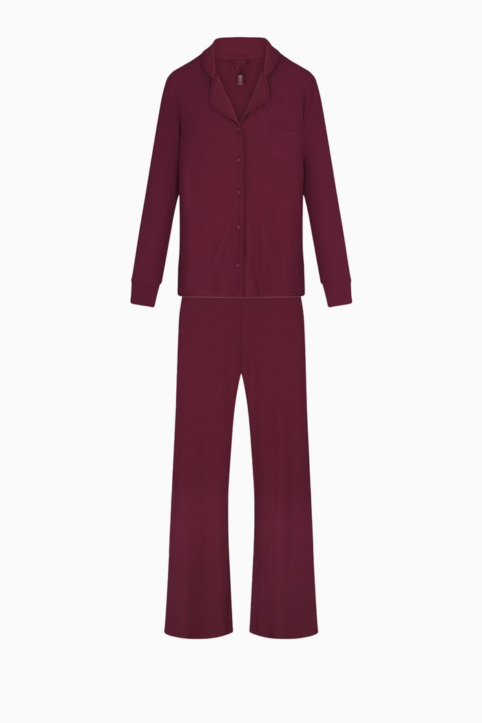 

Rib Sleep Set, Red