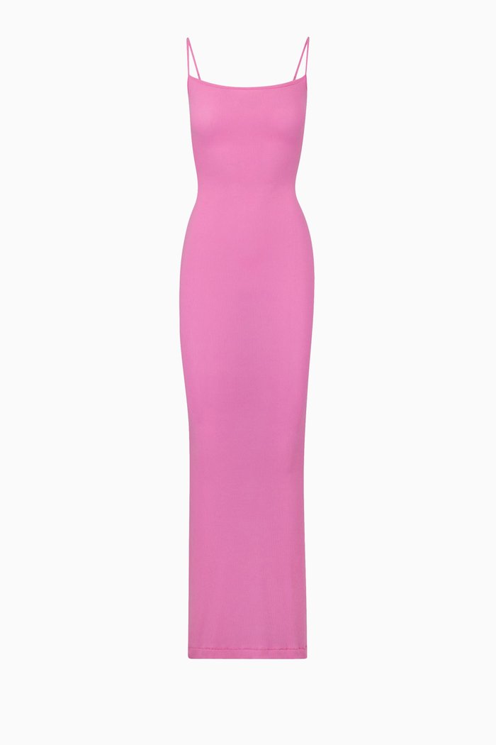 

Soft Lounge Long Slip Dress, Pink
