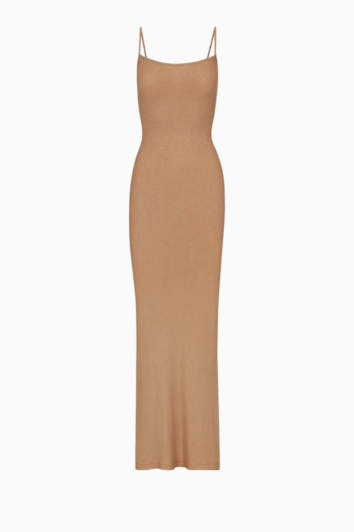 

Soft Lounge Long Slip Dress, Yellow