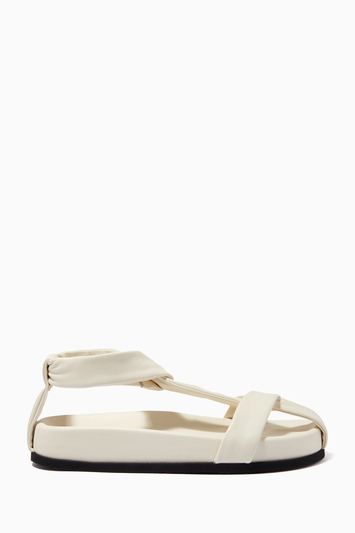 

Proxima T-Bar Flats in Nappa Leather, Neutral