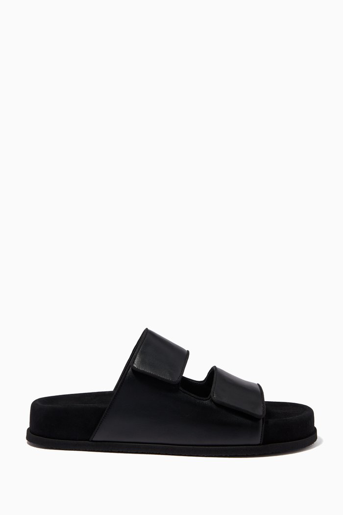 

Dombai Slides in Nappa Leather, Black