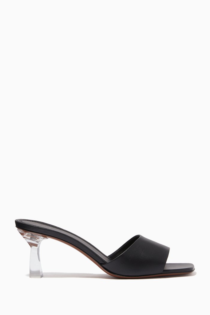 Kang 65 Mules in Leather, Black