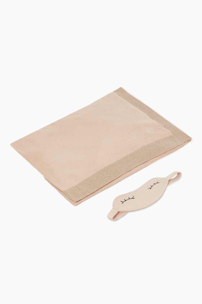 

Sleepy Lids Blanket in Cotton & Cashmere, Brown