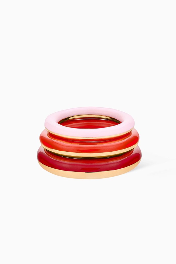 

Brahma Colours Rings in 18kt Vermeil, Red