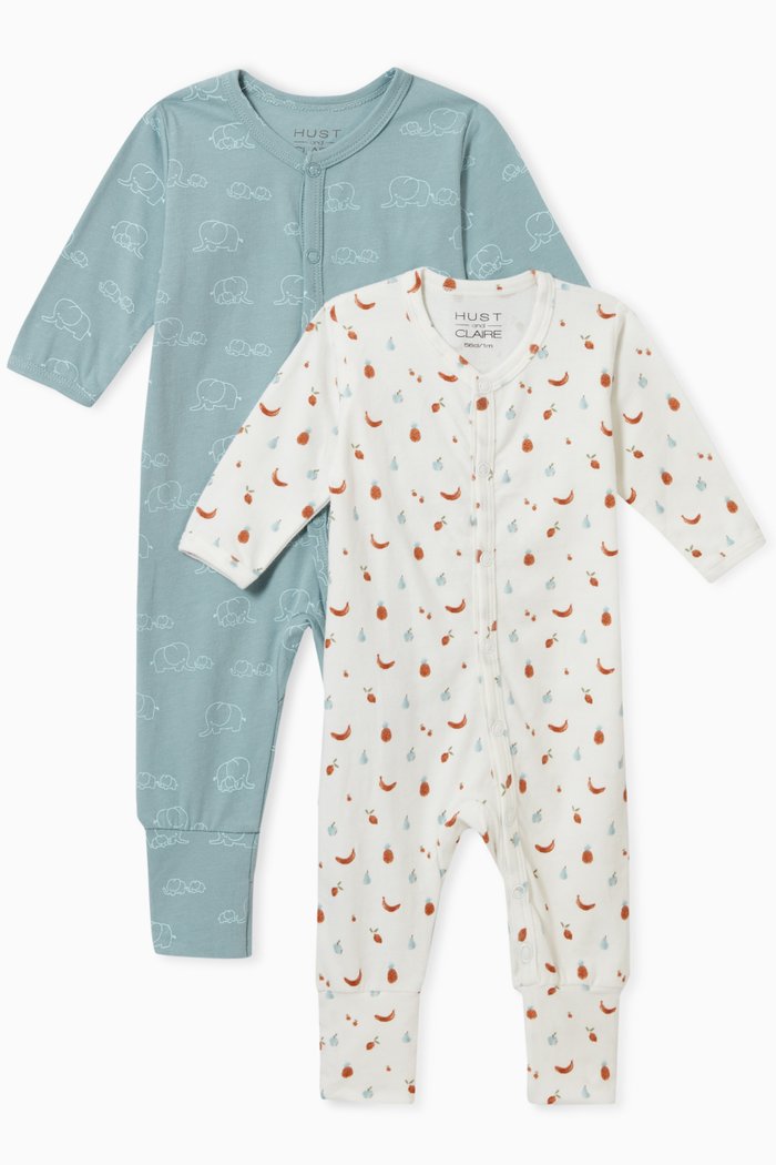 

Idun Cotton Nightsuit, Set of 2, Blue