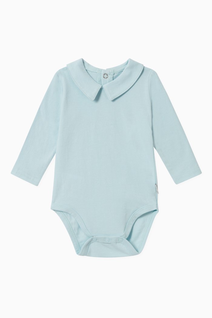 

Belle Cotton Bodysuit, Blue