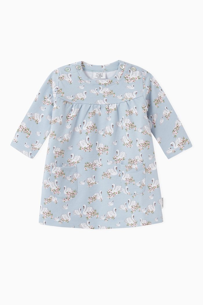 Kara Cotton Dress, Blue