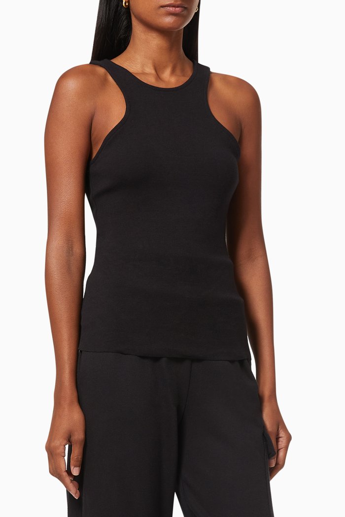 

Carved Tank Top, Black