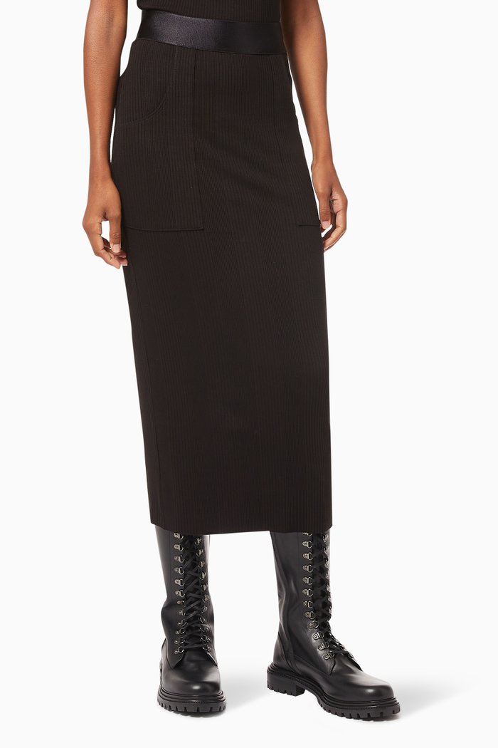 

Military Midi Skirt, Black