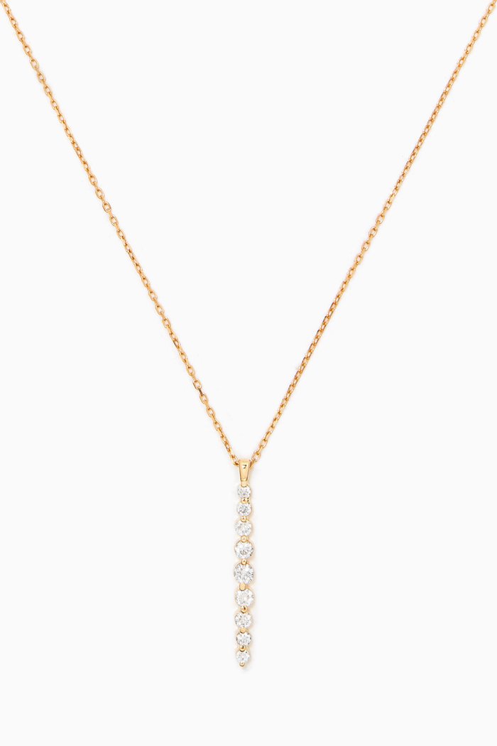 

Floating Diamond Necklace in 18kt Yellow Gold