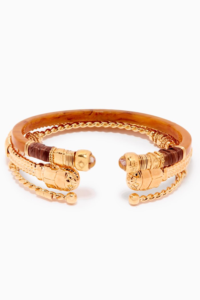 

Stack Bracelet in 24kt Gold Plating, Set of 3