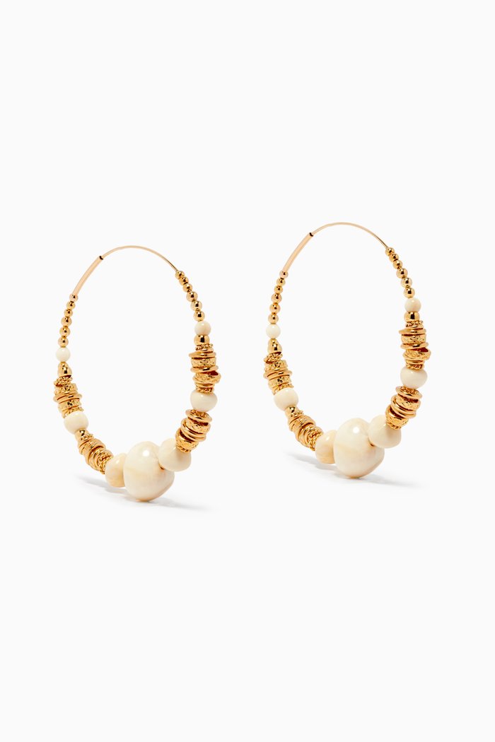 

Biba Creole Hoop Earrings in 24kt Gold Plating