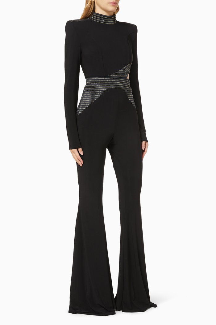 

787 Message to Love Jumpsuit, Black